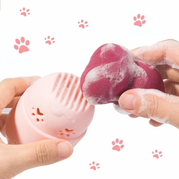 Silikon Makeup Sponge Reseskyddande Plastic Beauty Blender