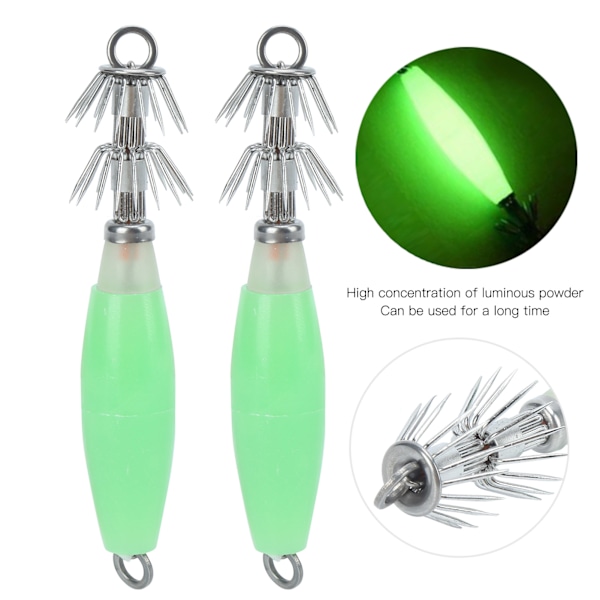 Squid Hook Noctilucent Squid Cuttlefish Lure Jigs Fluorescent Fishing Bait Head Hooks