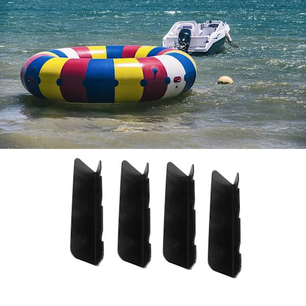 4 st PVC uppblåsbara båtsäteskrokfäste för uppblåsbar gummibåt flotte yacht kajak roddbåt tillbehör svart