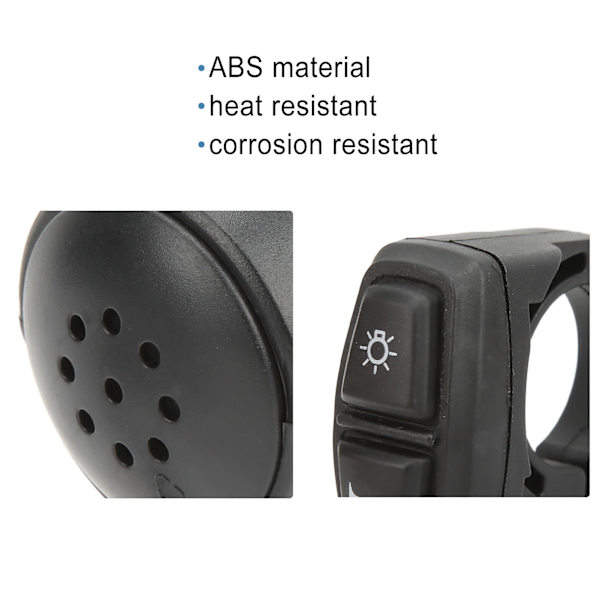 Elektrisk cykelstrålkastare bakljus set dubbel switch ABS 4 LED-pärlor 3 i 1 utomhusfront bakre varningsljus kit