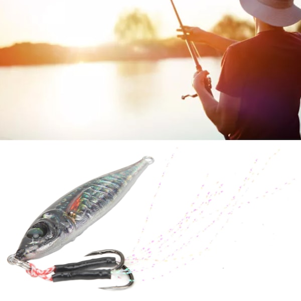 21g 3D-utskrift simuleringsjärnplatta lockbete konstgjort fiskebete med krok för tonfisk marlin wajo segelfisk tonfisk modell 2