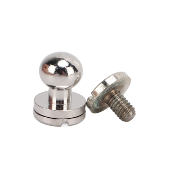 20 set mässingsnitar silver slitstyrka DIY-projekttillbehör för bälteshandväskor 7x6 mm
