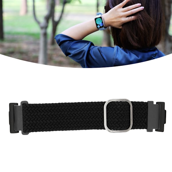 Justerbart vävt sportarmband för Huawei Watch FIT 2, svart