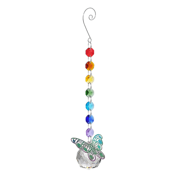 Handgjord Butterfly Crystal Ball Prism Suspended Sunlight