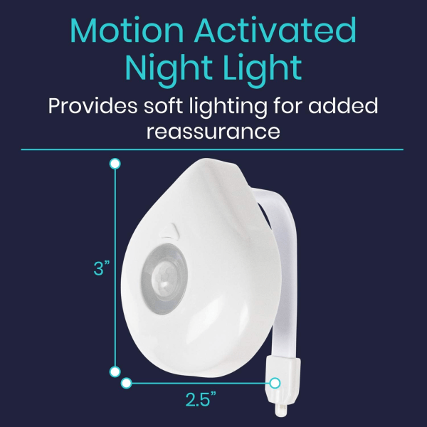 Toalettskålsljus - Nattrörelsesensor aktiverad enhet - Ultrasmal flexibel nattlampa för badrum, barn, vuxna, äldre, seniorer - vattentät,