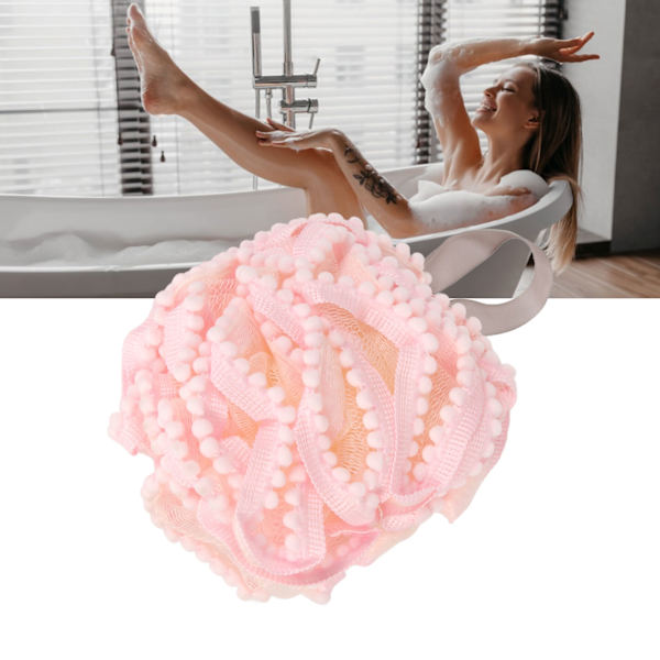 Unisex Mjuk Badboll i Mode, Blodcirkulationspromoterande Duschnät Loofah