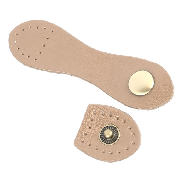 5 set läderknäppspännen mjuka slitstarka DIY sömnadsläderfliklås för handväskor axelväskor plånböcker beige antik mässing tillbehör