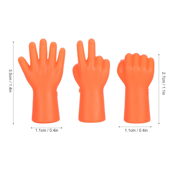 6 st stickhålsskydd halkfria stickpinneskydd stickning förhindra tappning av stickor tillbehör (orange)