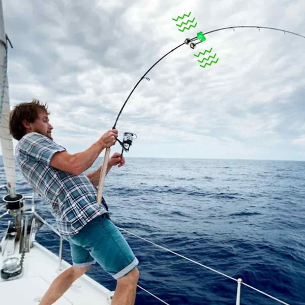 10 st Utomhus Plastklämma Dubbel Spö Beteslarm Fiskeklockor Ring (10 st Grön)