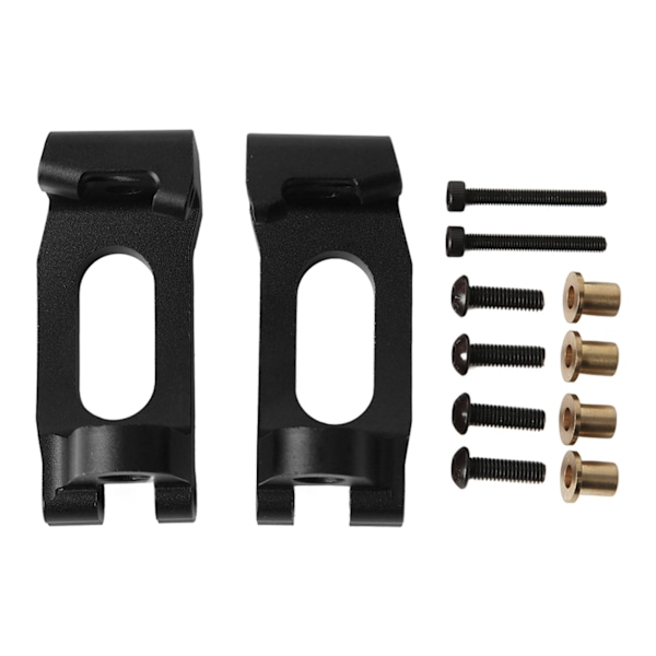RC främre C-navbärare uppgraderingsdelar aluminiumlegering caster block för TRAXXAS SLEDG 4-hjulsdrift 1/8 RC-bil svart