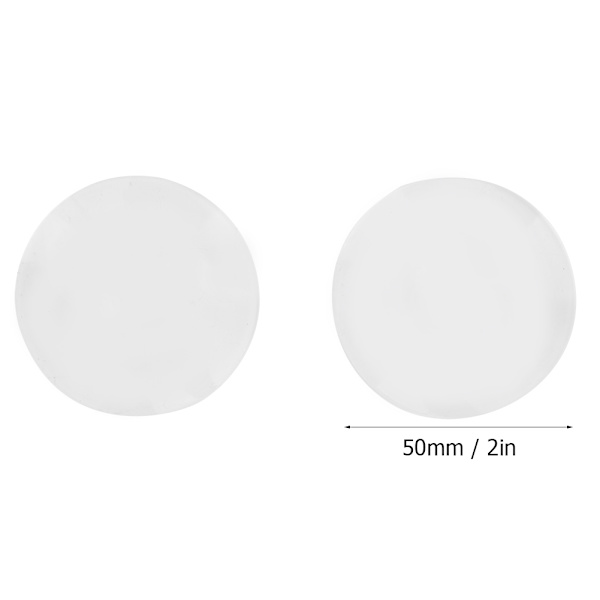 2 st 50 mm diameter akrylförstoringsglaslins läsförstoringsglaslinsersättning