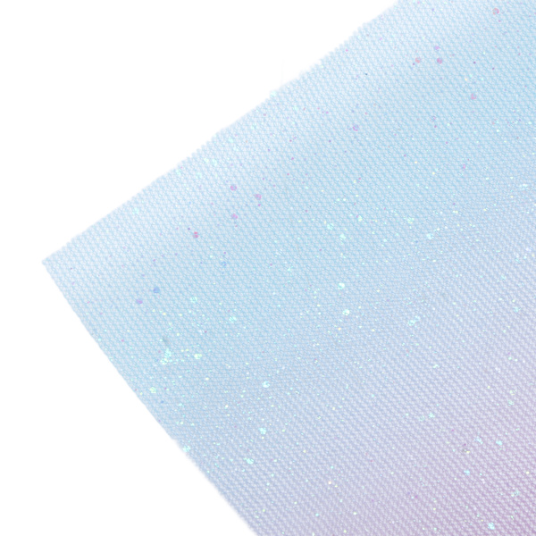 Regnbågsglitter Tyll Lång Flexibel Utsökt Praktisk Bred Applikation Bländande Tyll för Bröllopsfest Gradient Blå