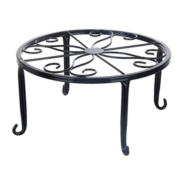 Blompall Växtställ, Retro Design Metall Rund Smidesjärn Blomkrukhållare Metall Blomkrukställ Blomkrukbas för inomhusbalkong Utomhusträdgård