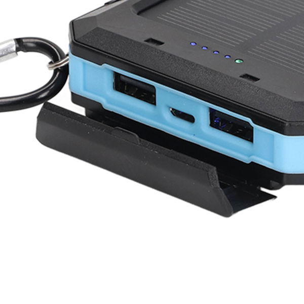 Solcellsladdare 20000mAh IP66 Vattentät Snabbladdning 3 Belysningslägen Solcellsladdare för Camping Cykling Resor