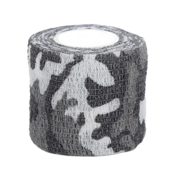 Kamouflagetejp utomhus självhäftande non-woven kamouflagetejp för jakt och ridning svart och vitt camo