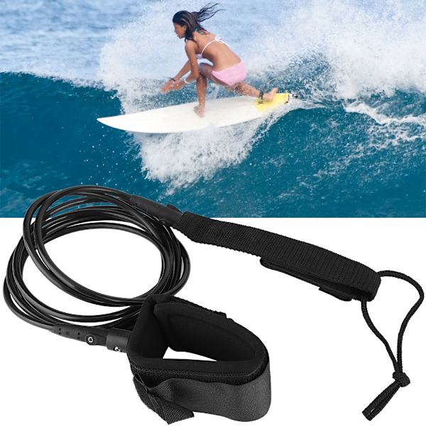 TPU Stark Surfbräda Surfbräda Leash String Benfotrep Svart Surfbräda Fotrep