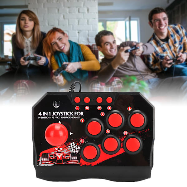 Arcade Fight Stick Wired Arcade Joystick Arcade Games Accessories för Switch/PC/PS3
