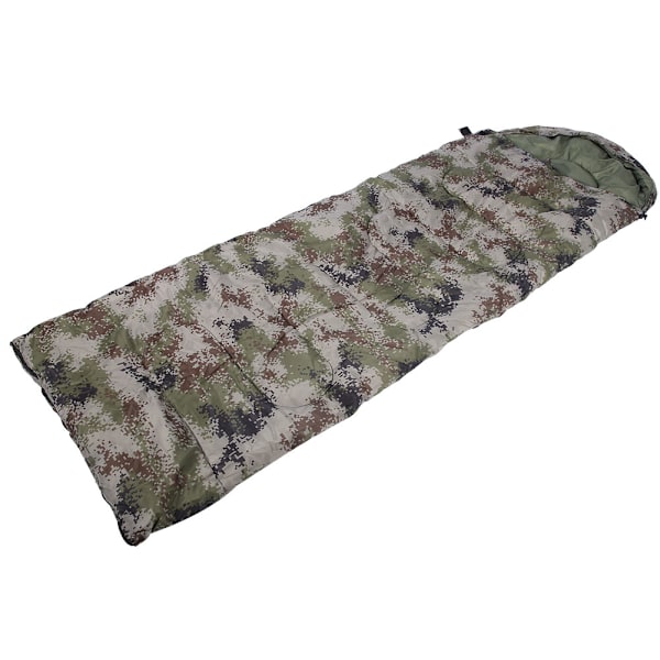 Utomhus bärbar kamouflage resecamping picknick vandring kuvert sovsäck (1300G)
