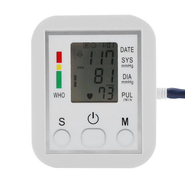 Elektronisk blodtrycksmätare Armtyp Hälsovård LCD-display