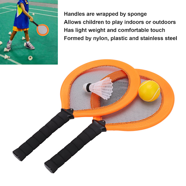 Barn Tennis Rackets med Badminton Tennis Ball för Barn Inomhus Utomhus Sport Träning