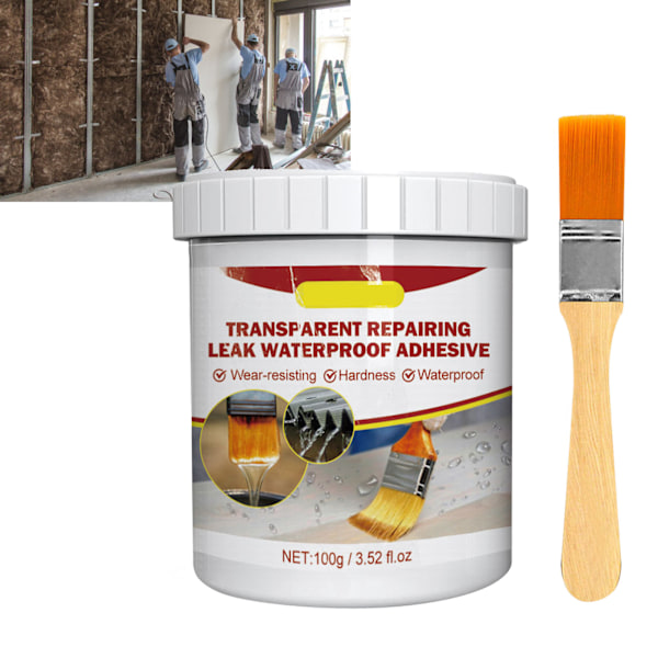 Transparent Vattentät Beläggning Agent Läckagesäker Isolerande Rebrushed Blank Sealant för Golv