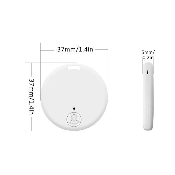 Bluetooth 5.2 Tvåvägslarm Intelligent Positionering Anti-förlustenhet Nyckelspårare