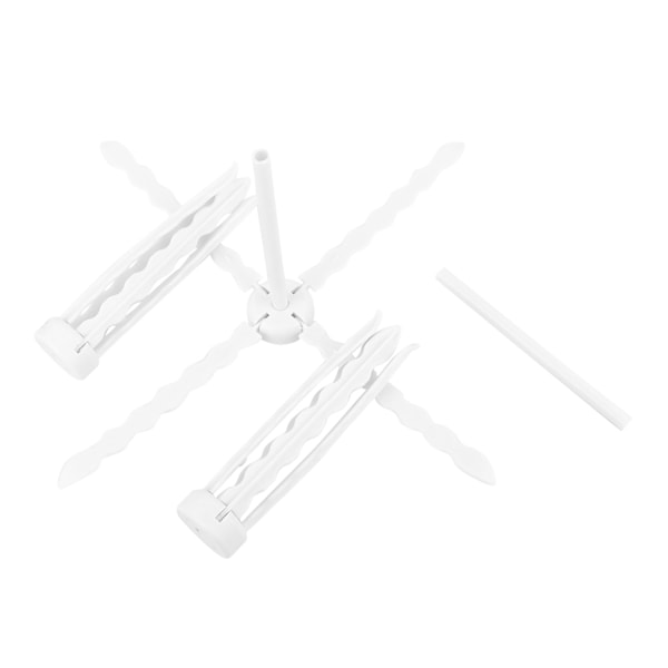 Hopfällbart pastatorkställ, kvalitetsmaterial för hållbar användning, platsbesparande kökspryl för bakälskare (2-pack)