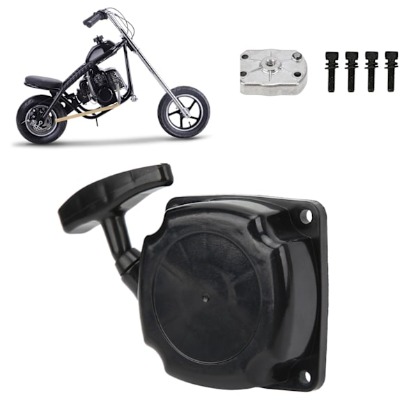 Metallisk Dragsnöre Start med Klo-Kuggväxel Passar för 2-takts 47cc 49cc GS‑12 Pocket Mini-Cykel