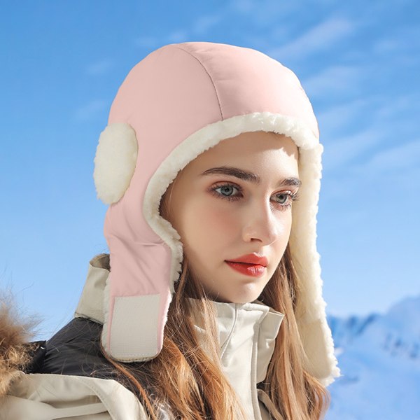 Kvinnors varm öronlapp vintermössa utomhus cap