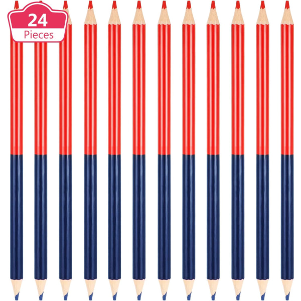 24-pack kontrollpennor Raderbara pennor för barn, dubbelhåriga