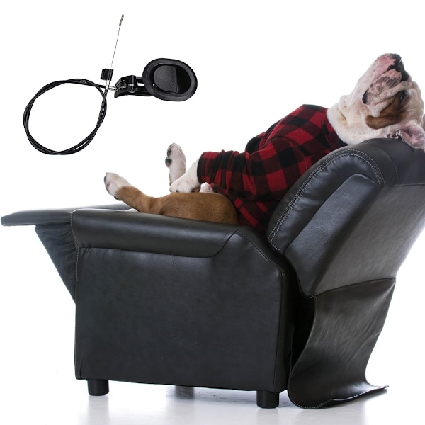 90x75mm Recliner-ersättningsdelar, Hållbar Recliner-utlösningshandtag med Recliner-dragkabel, Reparationsersättningsdelar Kompatibla med de flesta