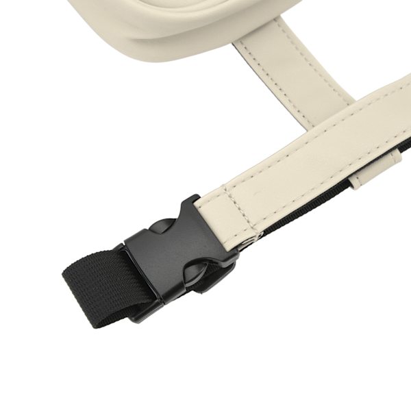 Lårsele Benväska Fanny Pack Stor Kapacitet Kvinnor PU Läder Benväska Utomhus Plånbok Beige