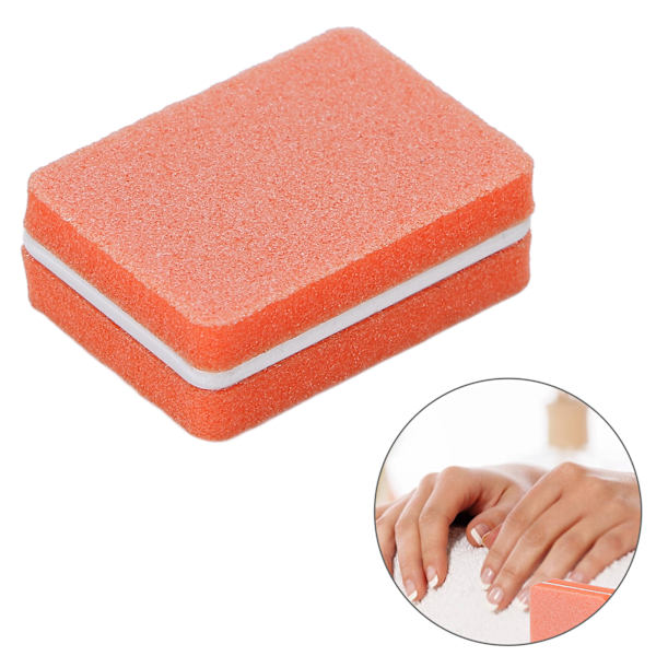 30 st Mini Nagelbuffer Professionell Bärbar Hemmasalong Nagelbuffer Slipblock Manikyrverktyg Orange