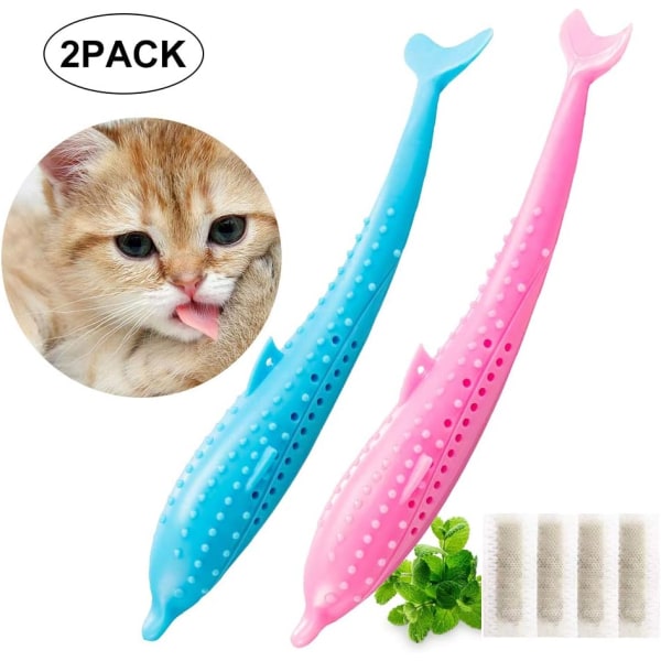 Katt tandhygien, katttandleksak, tugga silikon molar leksak interaktiv leksak för rengöring av katttänder mot dålig andedräkt