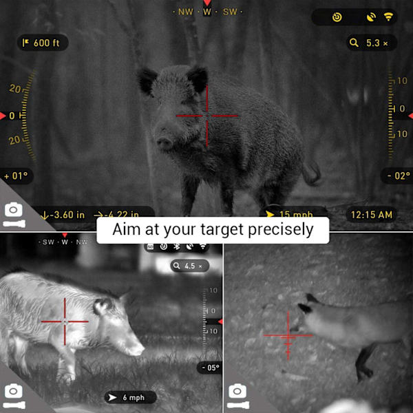 IPX5 Zoombar Infraröd Ficklampa Handhållen 850nm IR Nattvision Ficklampa för Utomhusjakt