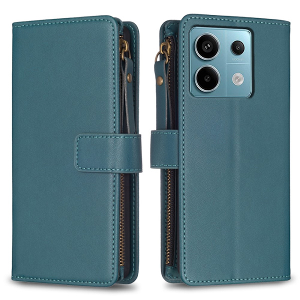 Xiaomi Redmi Note 13 Pro 5G Big Wallet 11-FACK Plånboksfodral - Grön Grön