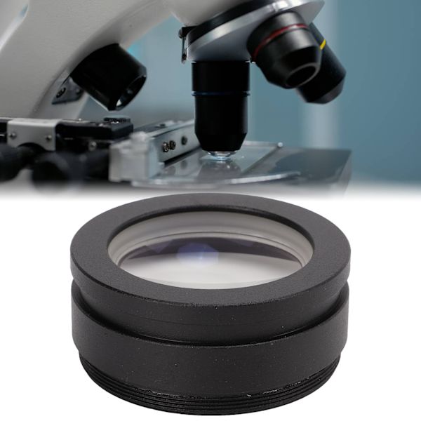 Auxiliärt Objektivlins för Zoom Stereo Mikroskop Gängat 48mm för Trinokulärt Mikroskop 2X