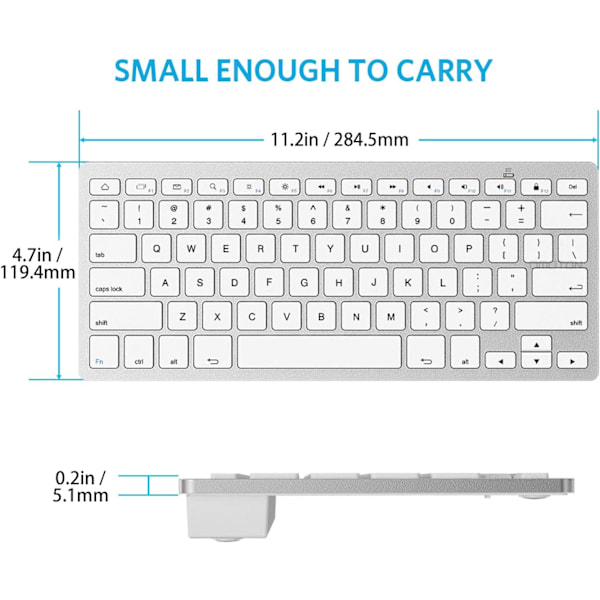Bluetooth-tangentbord med enkel kompatibilitet, stabil Bluetooth-anslutning för Samsung Galaxy Tab A9 Plus/S10+/S9 FE/S9+/S6 Lite/S9.., Exklusiv