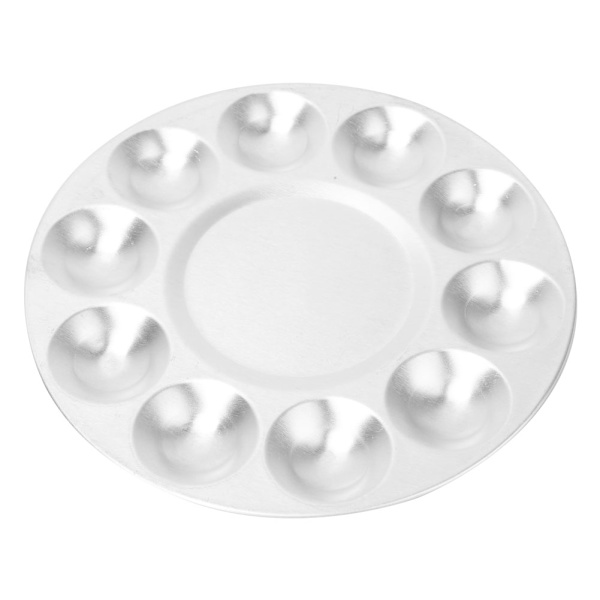 Aluminium Blandningsfärg Målningsbricka Konstnär Vattenfärgspalett Tillbehör för Student (#02)