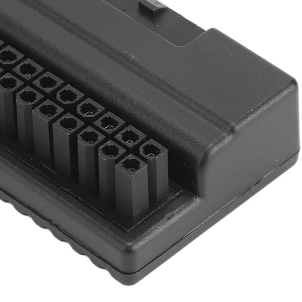 ATX 24-stifts 90 graders adapter förlustfri överföring moderkort 24-stifts hona till 24-stifts hane med isolerande hölje för stationär PC