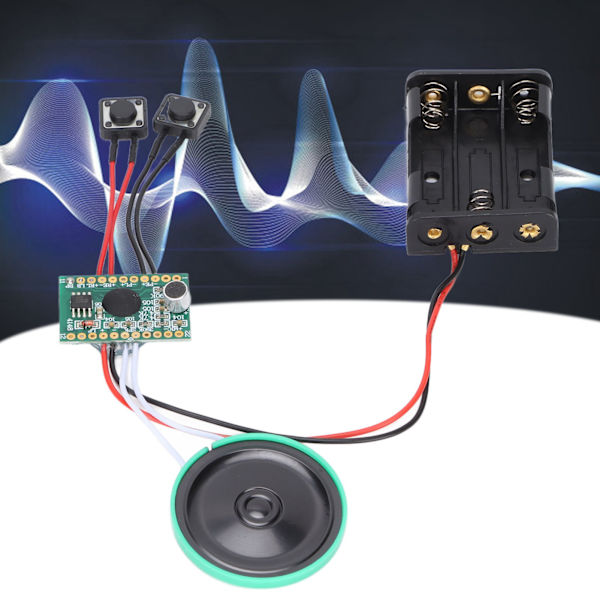 4 minuters ljudmodul knappkontroll DIY musik ljud talk inspelningsbar chip för DIY ljudkort julklappsaskar