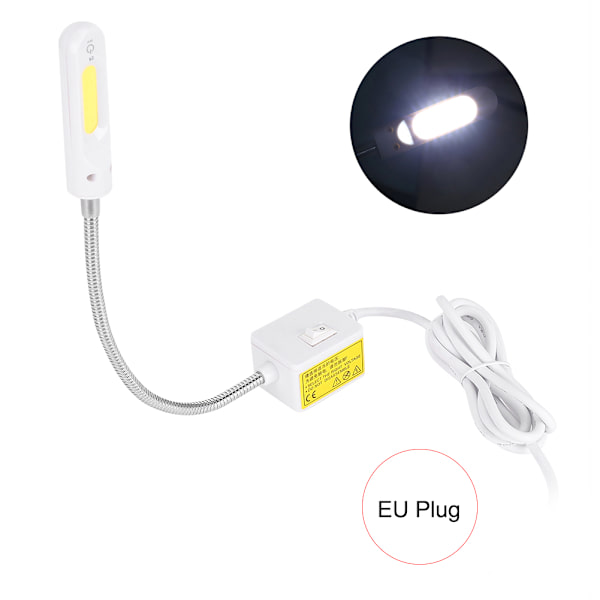 Sylampor för symaskin med dimbar COB-teknik, magnet, energibesparande, ögonskydd (vanlig EU-kontakt 110-240 V)