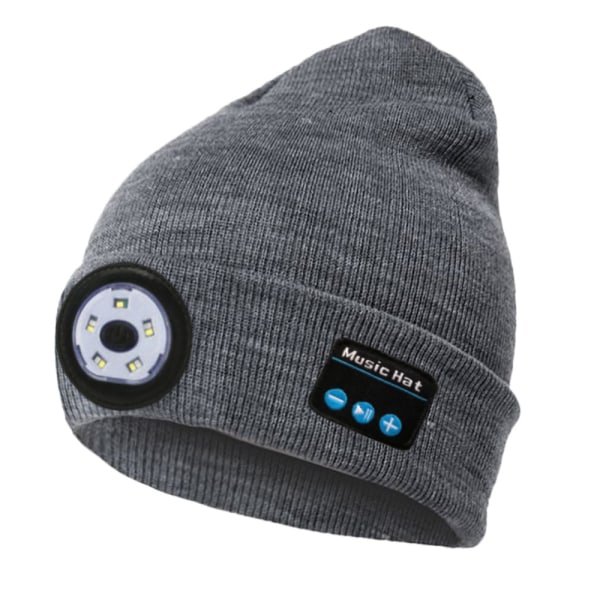 Bluetooth stickad cap, utomhus nattlöpning nattfiske led