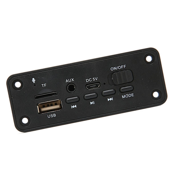 Bluetooth MP3 Dekoderkort 2 X 3W Multifunktionell Bluetooth 5.0 Modul Spelare för MP3-spelare Svart