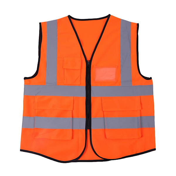 Flerfärgad reflexväst säkerhetsväst (orange)