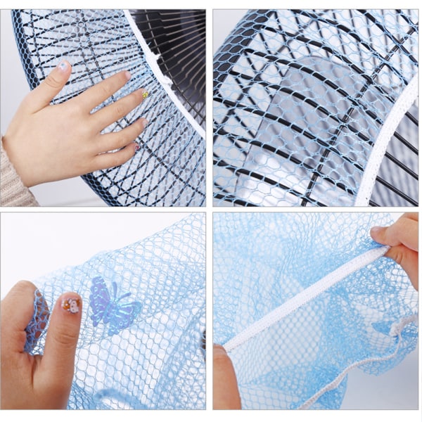 2st Fan Guard Dust Cover Net Mesh Dammtät skyddsfamilj Blue