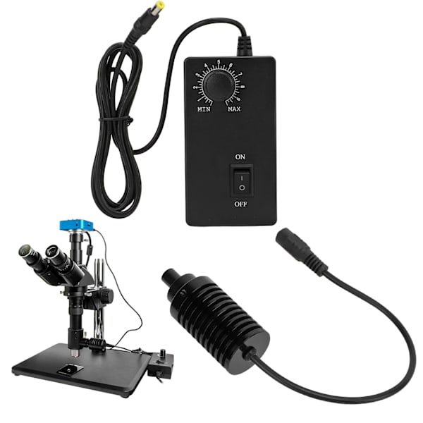 Mikroskop Koaxial Ljus LED Hög Ljusstyrka Slitstark Värmeavledning Mikroskop LED Punktljus AC100V‑240VΦ9mm EU-kontakt Grön