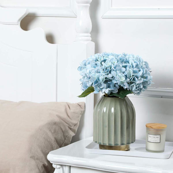 5 st. Simulering hortensia blå