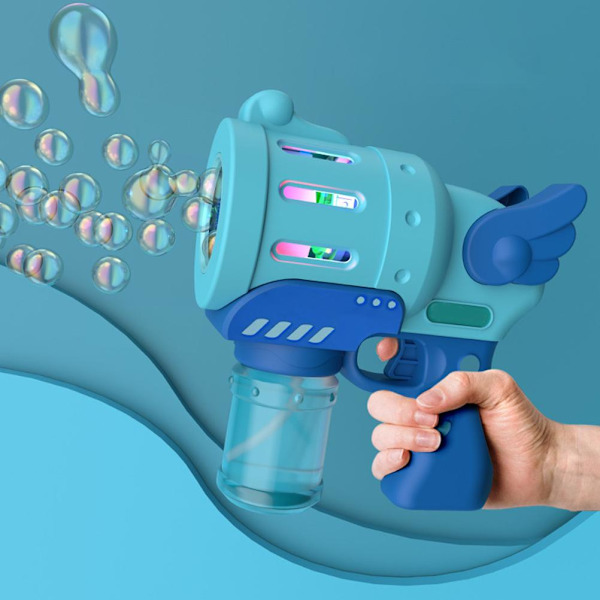 Rolig bubbelblåsare maskin elektrisk automatisk bubbelmaskin med färgglada ljus barn utomhusleksaker