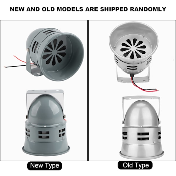110dB Super Hög Bilmotorlarm Siren Elektrisk Hornhögtalare 12V